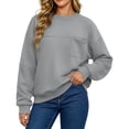 thumbnail image 6 of qafoshin Plus Size Sweatshirts for Women Oversized Pullover Long Sleeve Tops Crew Neck Basic Daily Tops, 6 of 6