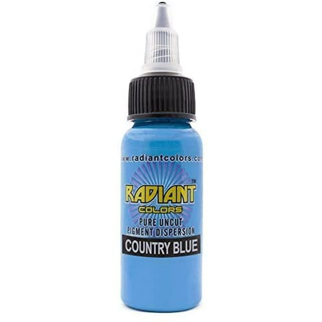 Radiant Colors Encre à Tatouage - Bleu Campagne 1 Oz