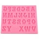 thumbnail image 1 of Molde de silicona, moldes de silicona con forma de letras, herramienta de decoración para hacer fondant, pasteles, chocolate, dulces, cubitos de hielo, rosa, 1 of 7