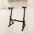 thumbnail image 1 of Soporte para teclado en forma de Z, atril plegable, soporte universal para piano digital con doble refuerzo para interpretación amateur, 1 of 8