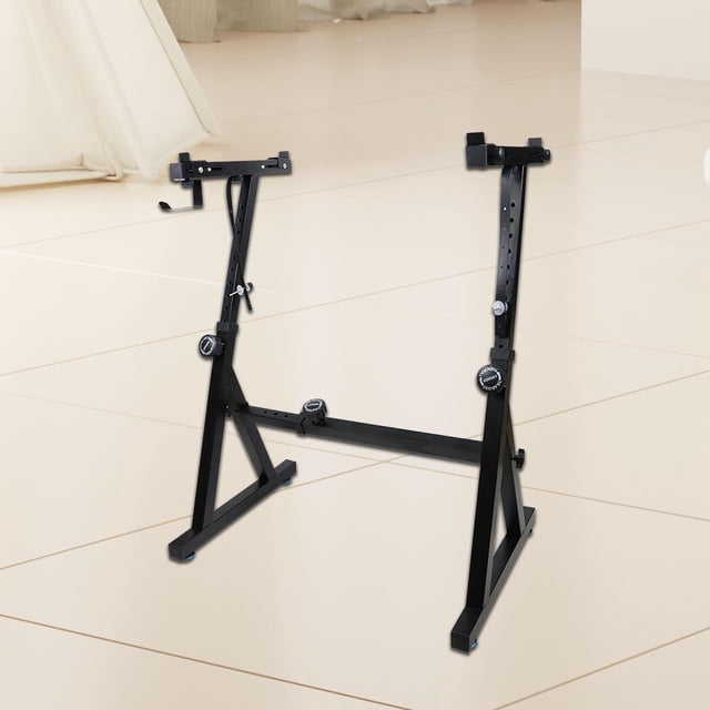 Soporte para teclado en forma de Z, atril plegable, soporte universal para piano digital con doble refuerzo para interpretación amateur