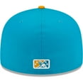 thumbnail image 4 of Men's New Era Aqua/Orange Locos de Lansing Copa De La Diversion 59FIFTY Fitted Hat, 4 of 6