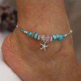 thumbnail image 4 of Beach Blue Cheville Pendentif Turquoise Riz Vintage Plage Perle Populaire Étoile Cheville, 4 of 6