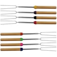 thumbnail image 3 of Palitos para asar malvaviscos, juego de 8 pinchos giratorios telescópicos y tenedor para perritos calientes, accesorios para fogatas para acampar y acampar para niños Sincero Hogar, 3 of 6