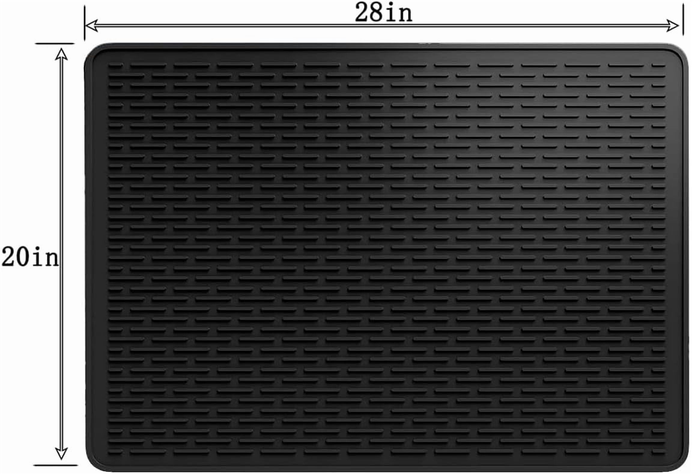 Glass Cooktop Protector - Silicone Cover Mat for Electric Stoves (28 x 20 Inches)