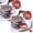Red, variant on 3 Pcs Mesh Strainer Set with Handle Fine Mesh Strainers Plastic Colander Sieve Sifters Reusable Coffee Filter Kitchen Tools for Kitchen Rice Juice Quinoa Food Flour Baking, Red