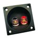 thumbnail image 1 of 2 Way Terminals Cup Connectors for Speaker Box Subwoofer Banana Terminals Square Screw Type Black Color Speaker, 1 of 4