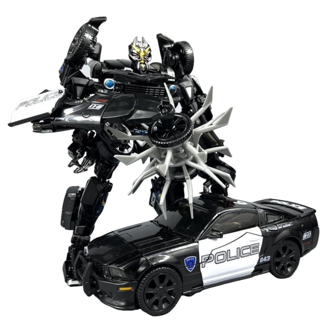 7.87-Inch Transformer Studio Series 28 Deluxe Class Movie 1 Barricade Converting Action Figure, Deceptico Police Car Model Robot Model KO Version