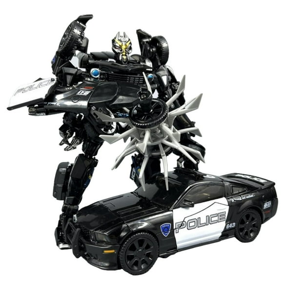 Série Studio de Transformation de 7,87 Pouces 28 Classe de Luxe Film 1 Barricade Figurine d'Action Convertible, Modèle de Voiture de Police Deceptico Modèle de Robot Version KO