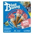 thumbnail image 5 of Blue Bunny Mini Swirls Strawberry Shortcake Cones, Frozen Dessert, 8 Pack, 5 of 12