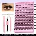 thumbnail image 1 of DIY Lash Extension Kit Individual Eyelash Extension Kit Cluster Lashes Kit Lash Glue Remover for Eyelash Extensions Makeup, 1 of 5