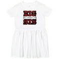 thumbnail image 3 of Inktastic Big Sis Buffalo Plaid Sister Girls Toddler Dress, 3 of 5