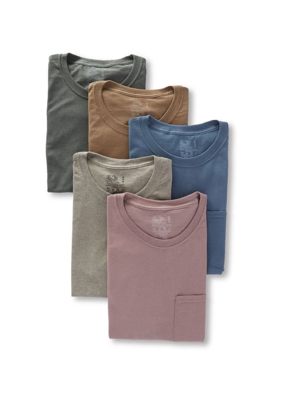Men's Fashion Pocket T-Shirts, 5 Pack