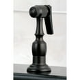 thumbnail image 3 of Kingston KB1755PKXBS Duchess Two-Handle 4-Hole 8" Centerset Kitchen Faucet with Brass Sprayer in Oil Rubbed Bronze, 3 of 7