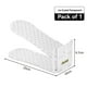 thumbnail image 3 of Shoe Slots Organizer, Adjustable Level Shoe Rack, Space-Saving Stackers for Pairs of Shoes (Clear, 3 Pack) B, 3 of 5