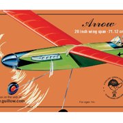 Guillows: Flying Model Kit - Arrow - 28 Wingspan, Classic Balsa Wood, DIY Build-By-Number Airplane Building, Laser-Cut Parts, Hobby Collectible, 702