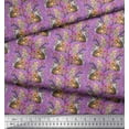 thumbnail image 2 of Soimoi Rayon Crepe Fabric Floral,Chick & Cock Cartoon Fabric Prints by Yard 46 Inch Wide, 2 of 3