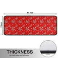 thumbnail image 5 of Kitchen Rugs Sets Of 2,Red Butterfly Heart Flower Pattern Anti Fatigue Kitchen Mat Rugs Non Slip Washable,Decorative Kitchen Floor Mats for Kitchen,Sink,Laundry,17"x47"+17"x47", 5 of 5