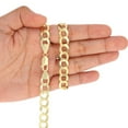thumbnail image 4 of Nuragold 14K Real Yellow Gold Solid Cuban Curb Link Chain Necklace 16"-30" (1.5mm-12mm) Italian Jewelry for Men & Women, 4 of 28