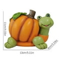 thumbnail image 5 of Aodebiao Halloween Tortoise Statue Resin Animal Figurine Garden Party Decorations Holiday Ornament Indoor Outdoor Desktop Display, 5 of 6
