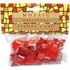 Mosaic Mercantile - Crafter's Cut Pre-Cut Mosaic Tiles - Tonal Mixes - Strawberry Fields Mix, 1/3 lb. Bag