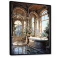 thumbnail image 2 of Designart "Classic Marble Bathroom I" Bathroom Floater Framed Wall Art Print, 2 of 7