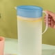 thumbnail image 5 of Botella de plástico transparente para agua fría y caliente | Recipiente reutilizable de 1,5 L para té, café y bebidas heladas | Azul, rosa o blanco | 23 x 12,5 x 8,6 cm, 5 of 7