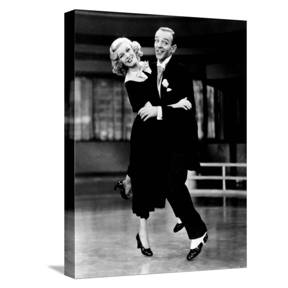 Art.com Swing Time, Ginger Rogers, Fred Astaire, 1936 Stretched Canvas Print Wall Art, 12" x 16"