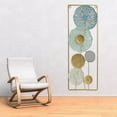 thumbnail image 1 of Statues Murales Rondes en Métal Chic et Usé pour Table, Miroir Rond, Décoration Murale 22x2x60 cm, 1 of 8