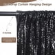 thumbnail image 4 of Cortinas De Fondo De Lentejuelas Negras, 6 Piezas, 2 Pies X 8 Pies, Brillo, Cumpleaños, Boda, Fotografía, Decoración De Baby Shower, Tela De Fondo Para Decoración De Fiesta De Navidad, 4 of 6