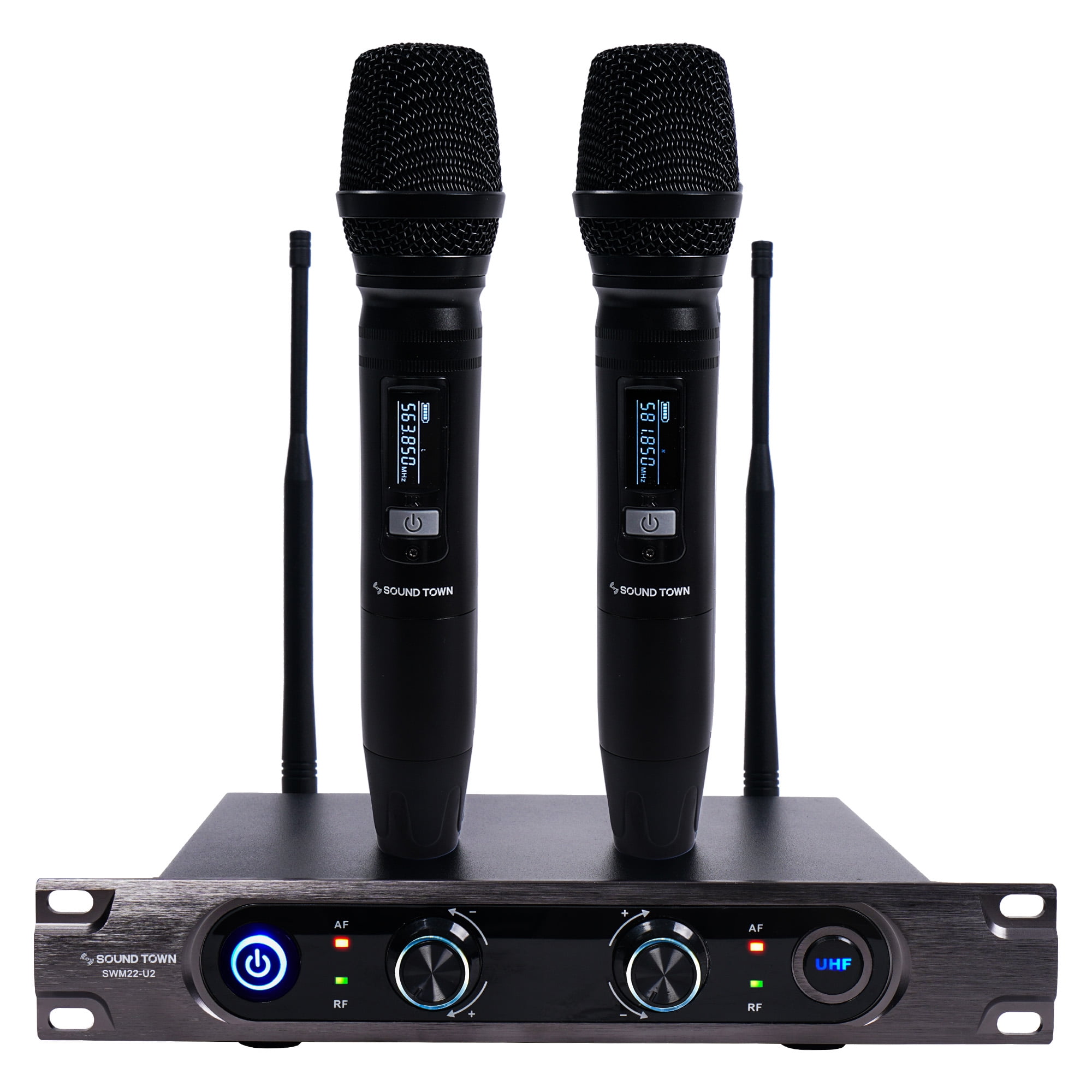 Sound Town Metal 40Channel Rack Mountable UHF Wireless Microphone