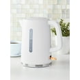 thumbnail image 3 of Mainstays 1.7L Electric Kettle with Auto Shut-Off, White, 3 of 9