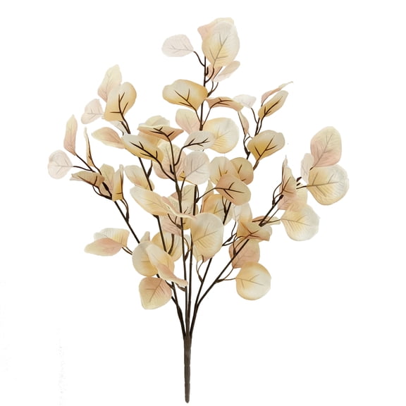 Mainstays 22 in Indoor Artificial Eucalyptus Bush, Cream