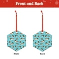 thumbnail image 2 of KLL Mallard Ducks Swimming In The Lake Pattern Acrylic Christmas Ornaments,1 PCS Xmas Tree Decor with Ribbon 3" Christmas Décor Christmas Pendant for Hanging on Tree & Party Favors-Hexagon, 2 of 7