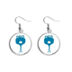 thumbnail image 1 of Universo y monstruo alienígena Pendientes pendientes de plata colgantes joyas señora Unbranded M, 1 of 3