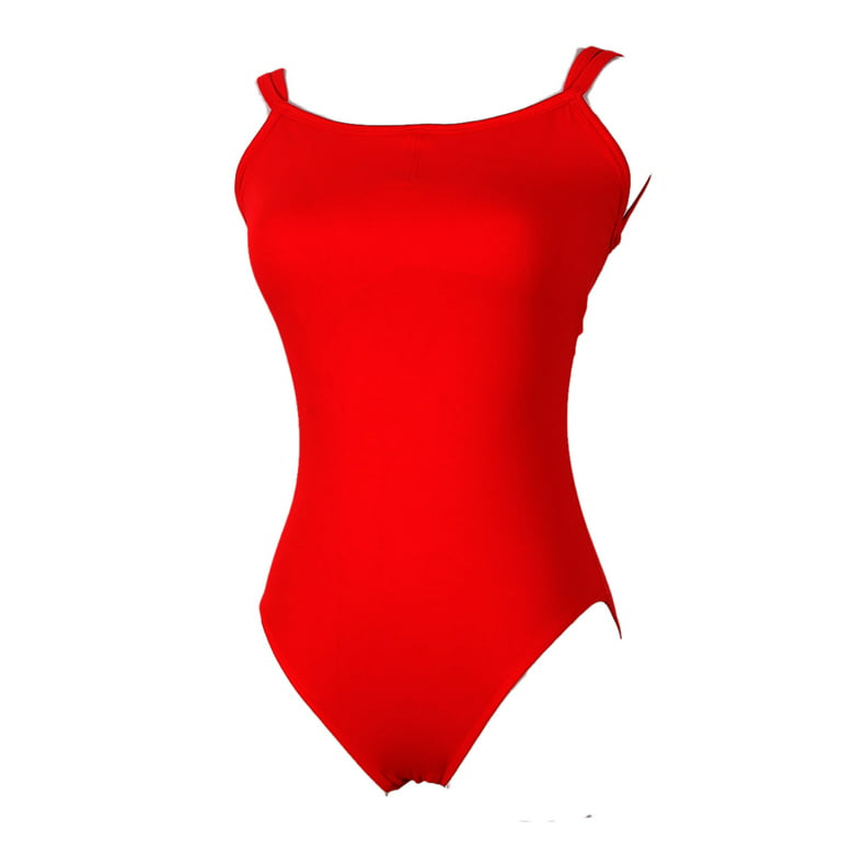 Camisole Leotard Bodysuit with Built in Bra Strappy Back Dance Practice  Clothing