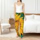 thumbnail image 4 of Fotbe Vibrant Sunflower Painting Pantalones de Pijama para Mujer, Pantalones de Dormir, Pantalones Pj con Cordón y Bolsillos-XX-Large, 4 of 6
