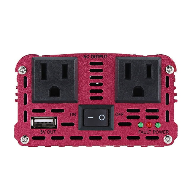 Adaptateur d'Onduleur de Puissance de Voiture 1500W pour Utilisation en Voiture Convertir DC 12V en AC 110V