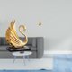 thumbnail image 2 of Colección De Estatuas Decorativas De Calabaza De Cisne, Pieza De Arte Moderno, Escultura De Animal, Adorno De Latón Feng Shui, Centros De Mesa Hechos A Mano Para Sala De Estar, Gabinete,, 2 of 8
