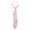 Pink, variant on Punk Metal Chain Pre-Tied Necktie for Women Men, Cravate Pour Femme, Adjustable Uniform Tie for School Prom Party Business 1PC Pink