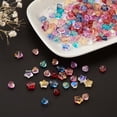thumbnail image 6 of U8MO 200pcs Heart Star Electroplate Glass Beads Glitter Powder Loose Spacer 5.5~8.5mm, 6 of 8