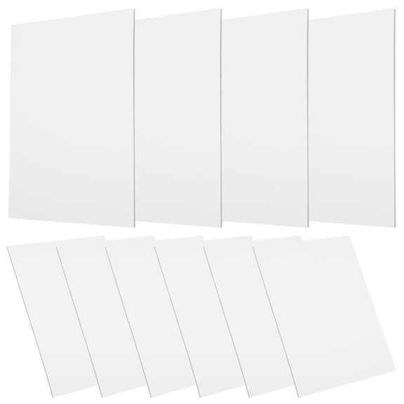 Minkissy 10Pcs White Rectangular Foam Board for Diy Tool and Art Crafts
