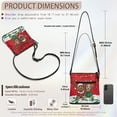 thumbnail image 7 of ZUXONGSY Christmas Dachshund Print Shoulder Handbag for Women Fashion Crossbody Bag Casual Satchel with Adjustable Wide Strap for Travel Shopping, 7 of 7