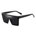 thumbnail image 1 of Gafas de sol cuadradas de gran tamaño Gafas de sol sin montura siamesas para mujeres Hombres Lentes planos Protección UV400 Cuadrado Sin montura, 1 of 5