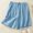 Blue, variant on ITSAME Bermuda Shorts for Womens, Cotton Linen Elastic Waist Pockets Summer Casual Shorts Blue 2XL