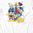thumbnail image 3 of Disney Mickey Mouse Women's Vintage Character Group T-Shirt (Bright White, S-XXL), 3 of 4
