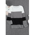 thumbnail image 4 of Melyum Womens Tie Dye Printed Sweatshirt Loose Casual Color block Long Sleeve Crewneck Striped Pullover Tops, 4 of 5