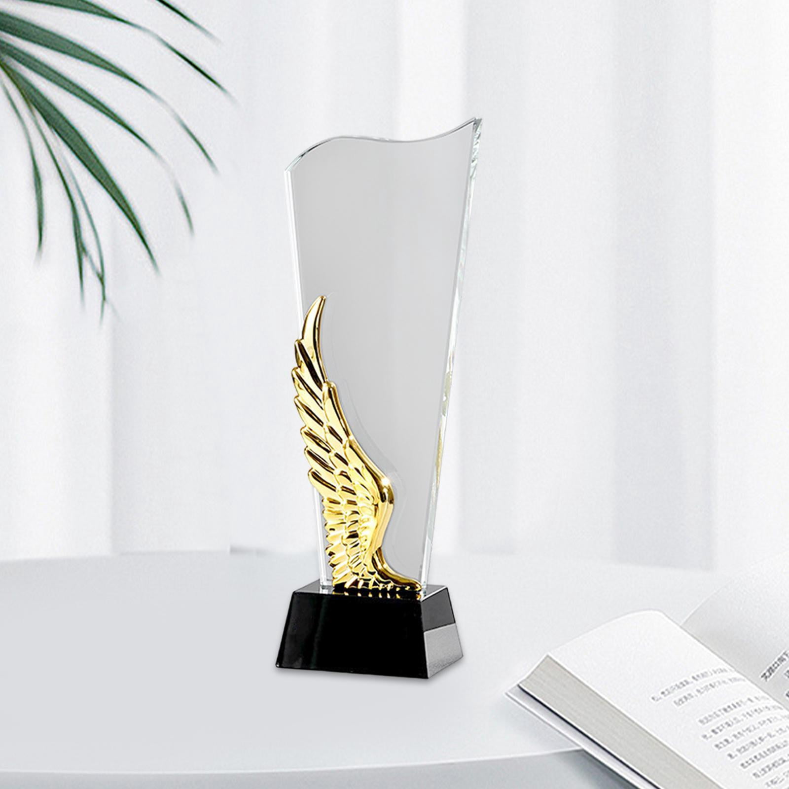 LeeQinersw Employee Appreciation Award Clear Glass Office for Coworker Thank You Trophy