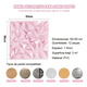 thumbnail image 5 of Panel Decorativo 3d De Pvc Rosa Para Pared, 50 X 50 Cm 12pcs Rosa, 5 of 5