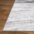 thumbnail image 6 of Modern Abstract Wave Area Rug 2'x7' Gray Runner Rug, 6 of 7